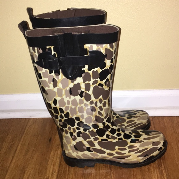Girafge Pattern Capelli Rain Boots size 8 - Picture 3 of 4